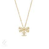 Chanel | Bow CC Logo Crystal Set Jewelry – product image 1