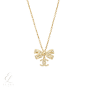 Chanel | Bow CC Logo Crystal Set Jewelry – product image 1