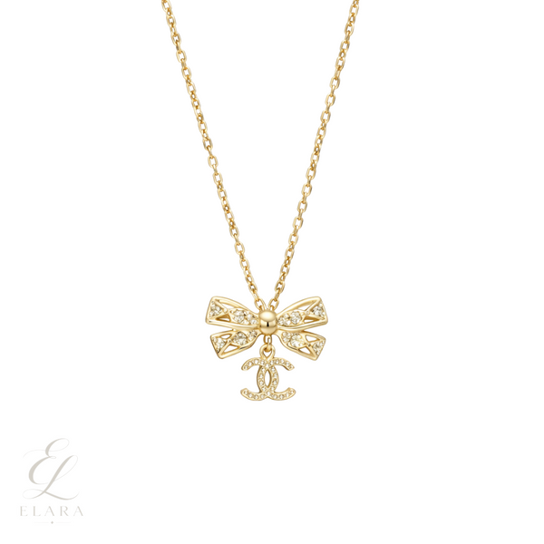 Chanel | Bow CC Logo Crystal Set Jewelry
