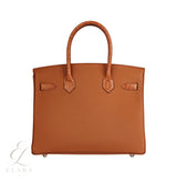 Hermès | Birkin Gold Togo Leather Crocodile Palladium Hardware Bag – product image 2
