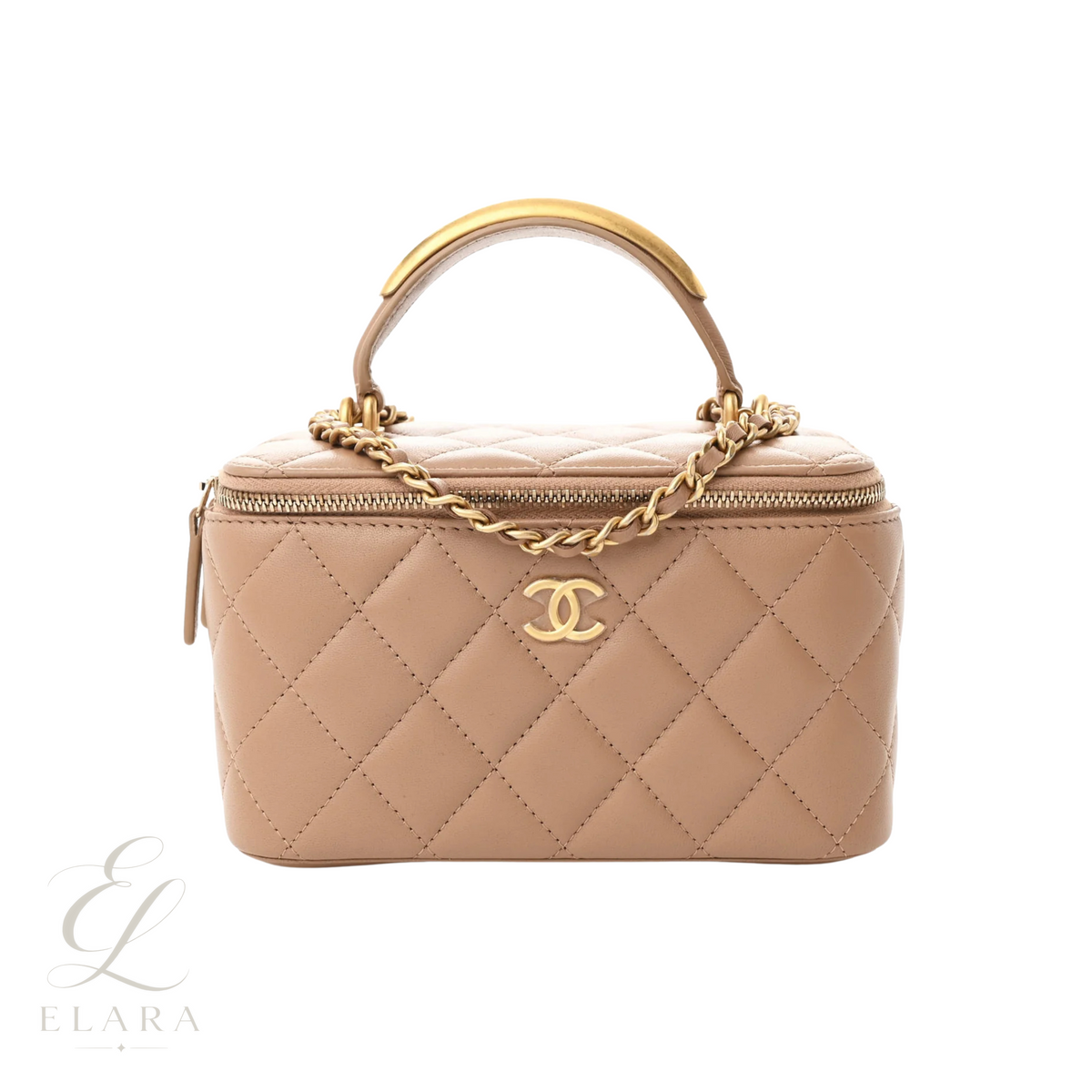 Chanel | Small Vanity Case Chain Bag – Beige – product image 1