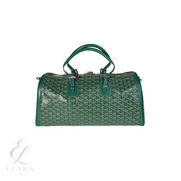 Goyard | Barrel 40 Green Canvas Bag