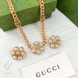 Gucci | GG Pearl Pendant Chain Necklace Gold – product image 3