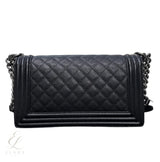 Chanel | Boy Black Quilted Caviar Leather Bag – product image 3