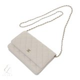 Chanel | Grey Caviar Leather Wallet – product image 2