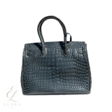 Hermès | Birkin 25 Black Matte Alligator Bag