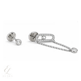 Messika | Uno Drop Pendant White Gold Diamonds – product image 2