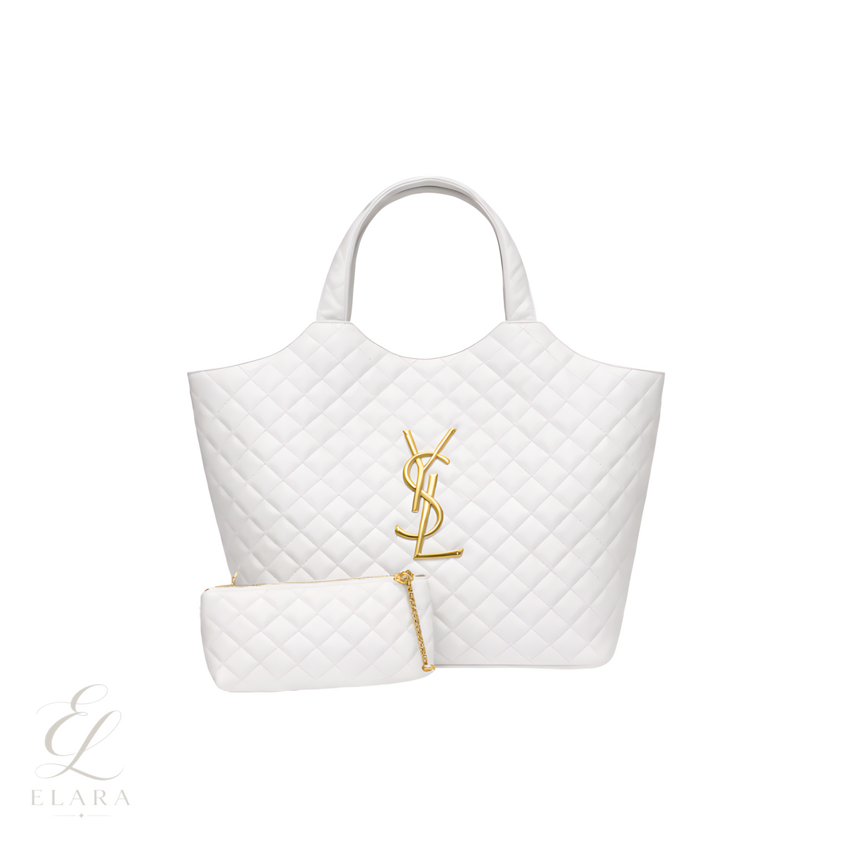 Saint Laurent | Icare Maxi White Lambskin Bag – product image 1