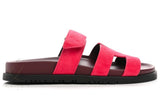 Hermès | Chypre Rouge Marsala Goatskin Slides – product image 3