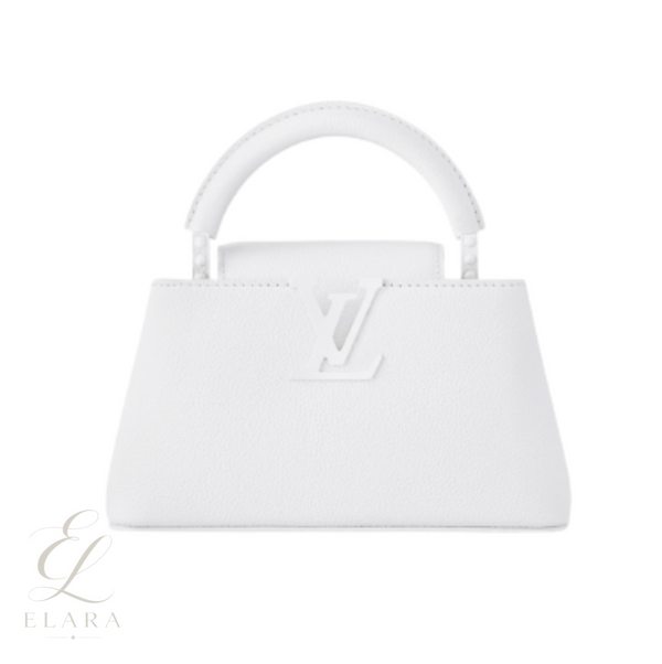 Louis Vuitton | Capucines East-West Mini Quartz Bag – White