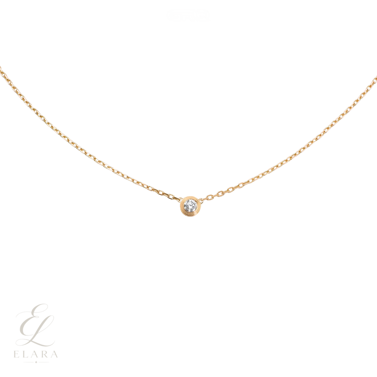 Cartier | d’Amour Pendant 18K-Gold Necklace Single Round Brilliant Cut-Diamond – product image 1