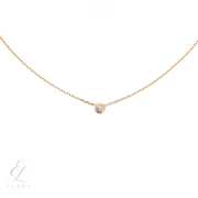 Cartier | d’Amour Pendant 18K-Gold Necklace Single Round Brilliant Cut-Diamond – product image 1