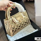 Chanel | Small Kelly Shopper Metallic Bag – Gold – product image 4