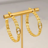 Dior | CD Chain Hoop Earring Gold – product image 5
