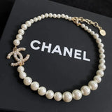 Chanel | CC Logo Choker Necklace Gold Tone – product image 3
