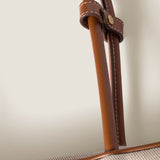 Miu Miu | Beau Canvas Leather Beige Bag – Grey – product image 4