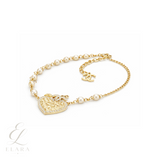 Chanel | Quilted Heart CC Logo Pearl Station Necklace – product image 2