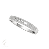 Messika | Move Noa Pavé Bangle Ring Set White Gold Diamonds – product image 2