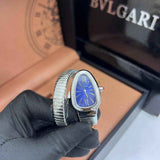 Bvlgari | Serpenti Tubogas Blue Dial Silver Steel Watch – product image 4