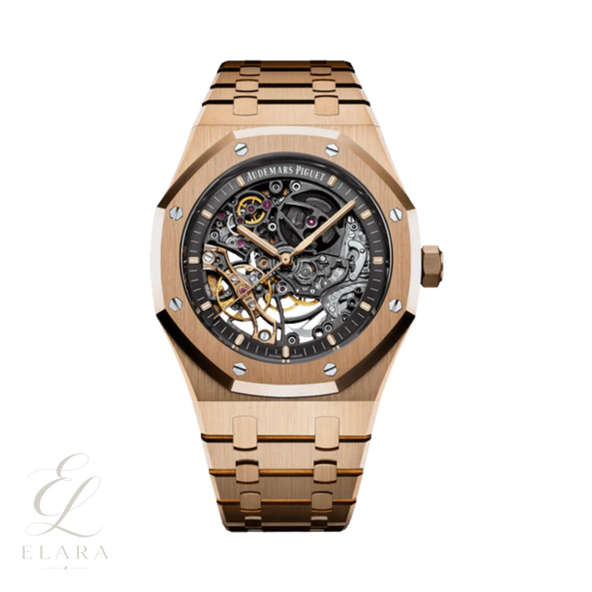 Audemars Piguet | Double Balance Wheel Openworked Pink Gold Slate Grey Dial Watch