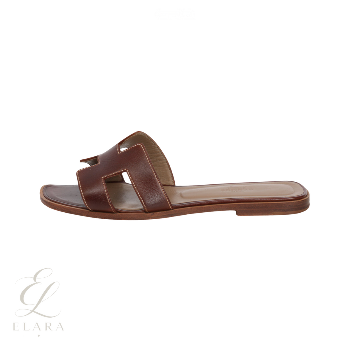 Hermès | Oran Slides – Dry Brown – product image 1