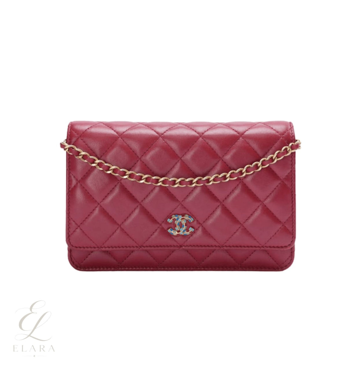 Chanel | Classic Quilted Red Leather Wallet – product image 1