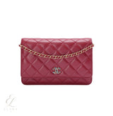 Chanel | Classic Quilted Red Leather Wallet – product image 1