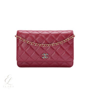 Chanel | Classic Quilted Red Leather Wallet – product image 1