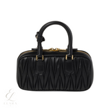 Miu Miu | Arcadie Matelassé Nappa Leather Bag – Black – product image 2