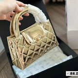 Chanel | Small Kelly Shopper Metallic Bag – Gold