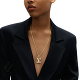 Louis Vuitton | Large Pendant Diamonds Yellow Gold Necklace