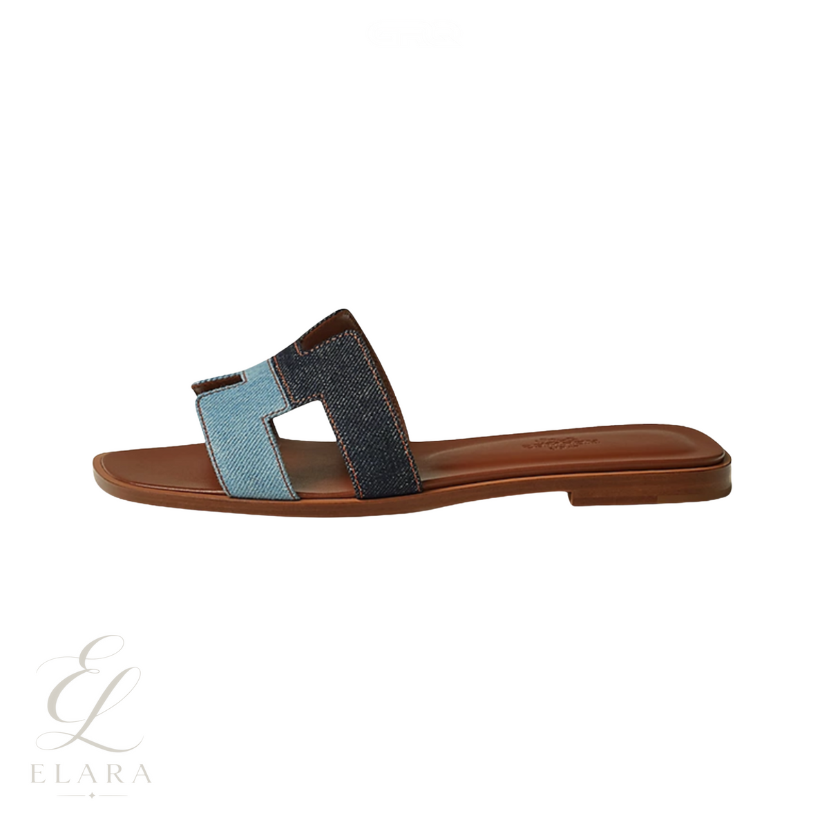 Hermès | Oran Denim Strap Slides – product image 1