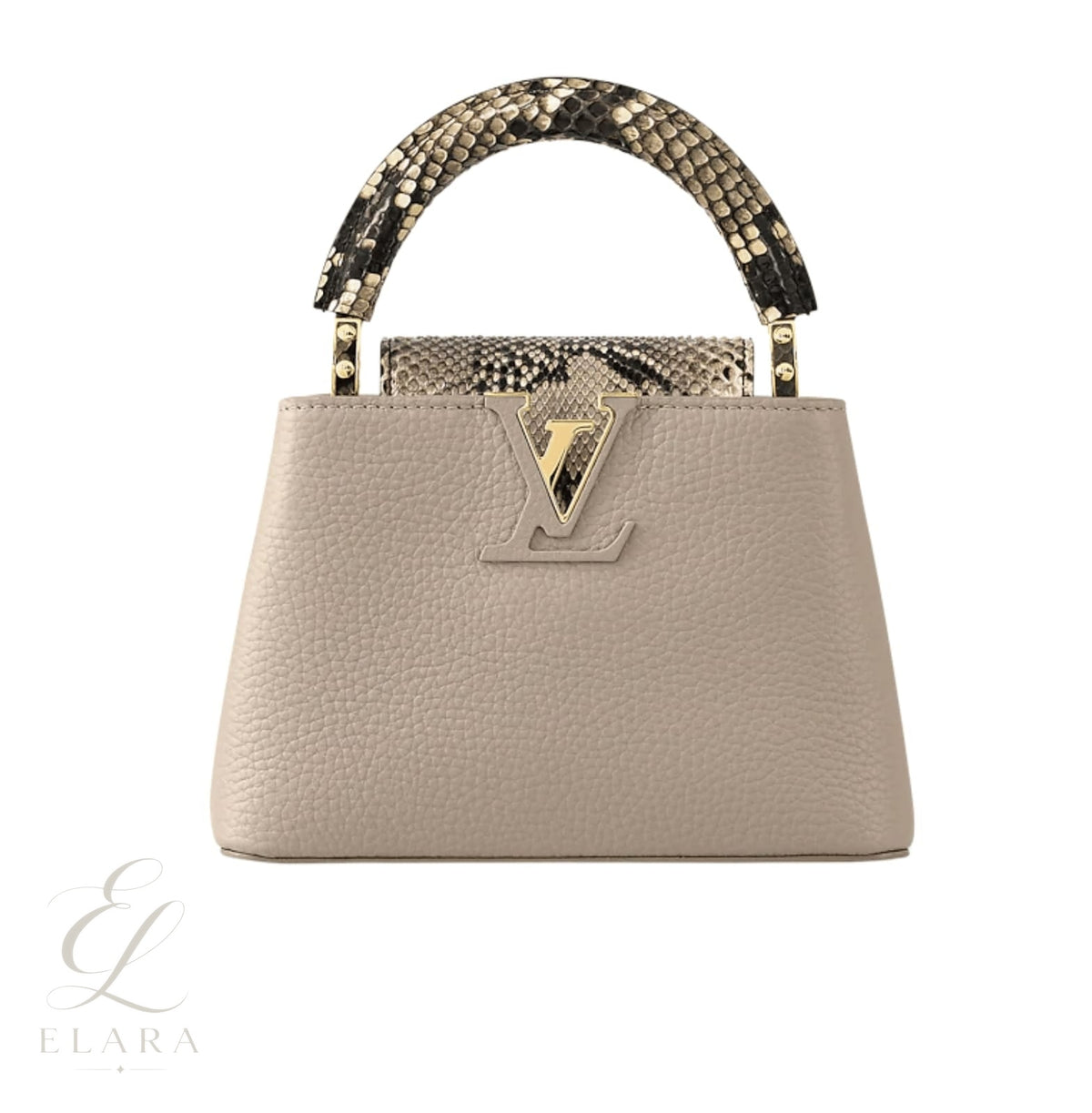 Louis Vuitton | Capucines BB Galet Grey Taurillon Leather Bag – product image 1