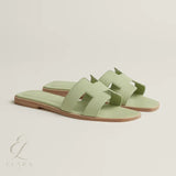 Hermès | Oran Slides – Vert De Mer – product image 3