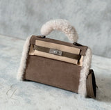 Hermès | Mini Kelly II 20 Teddy Gris Caillou Bag – product image 3