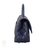 Chanel | Coco Handle Mini Navy Blue Caviar Leather Bag – product image 3