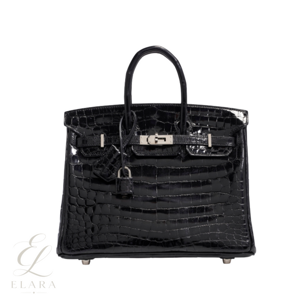 Hermès | Birkin 35 Crocodile Silver Lock Bag