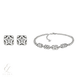Chanel | CC Logo Star Pendant Necklace Earrings Set – product image 1