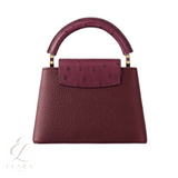 Louis Vuitton | Capucines East-West Mini Crinkled Grenat Red Leather Gold-Toned Hardware Bag – product image 2