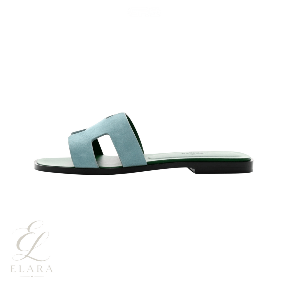 Hermès | Oran Mint Goatskin Slides – product image 1
