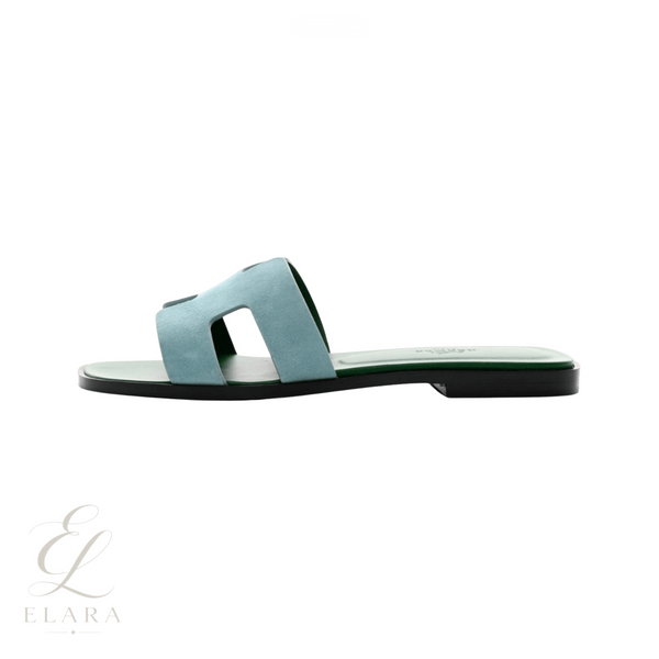 Hermès | Oran Mint Goatskin Slides
