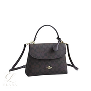 Coach | Emory Top Handle Pebble Choclate Bag – product image 1