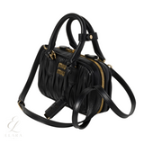 Miu Miu | Arcadie Matelassé Nappa Leather Bag – Black – product image 3