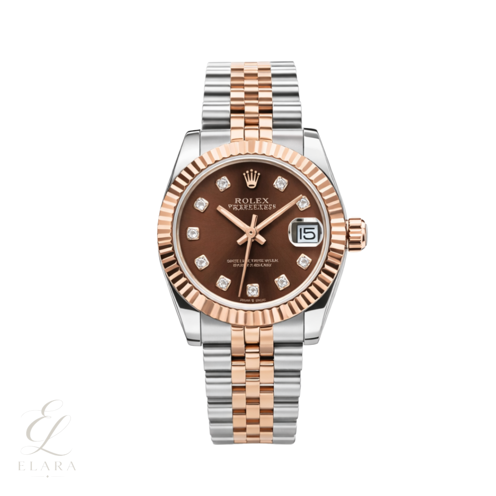 Rolex | Datejust Two-Tone Chocolate Diamond Watch – product image 1