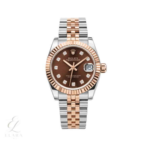 Rolex | Datejust Two-Tone Chocolate Diamond Watch