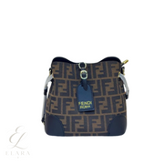 Fendi | Zuchino Canvas Bucket Bag – Blue – product image 1