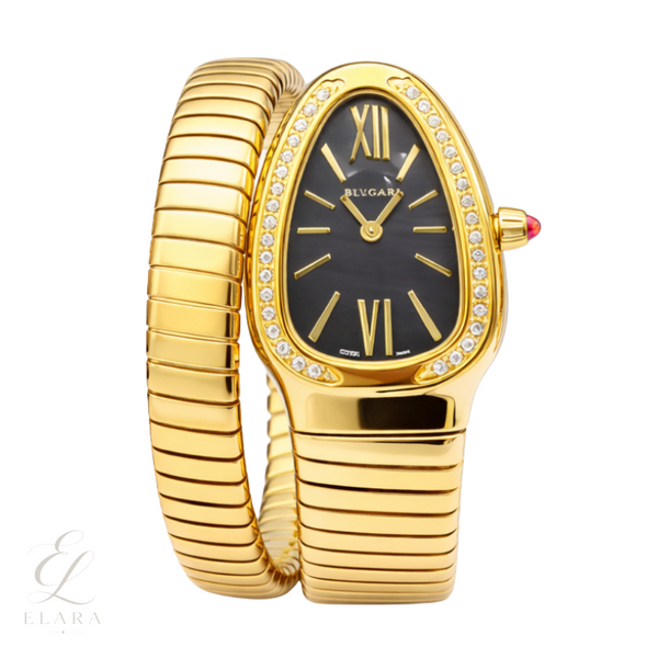 Bvlgari | Serpenti Tubogas Yellow Gold Diamond Watch