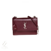 Saint Laurent | Sunset Medium Bag – Burgundy – product image 1