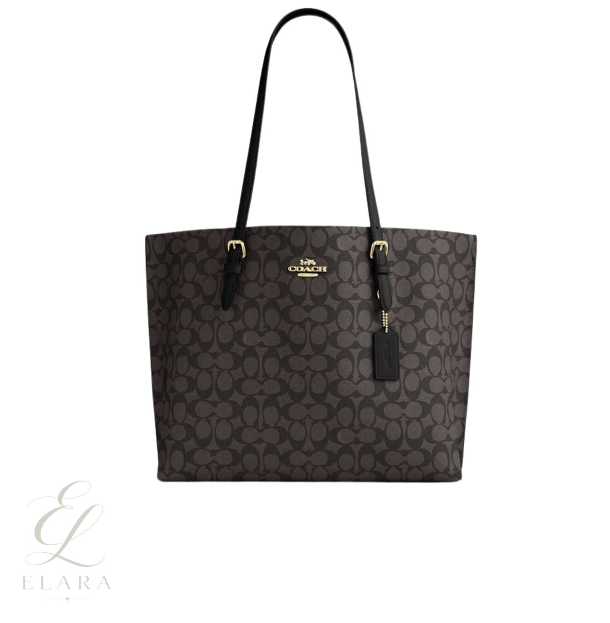 Coach | Mollie Tote Signature Canvas Bag – Black, Brown – product image 1