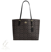 Coach | Mollie Tote Signature Canvas Bag – Black, Brown – product image 1